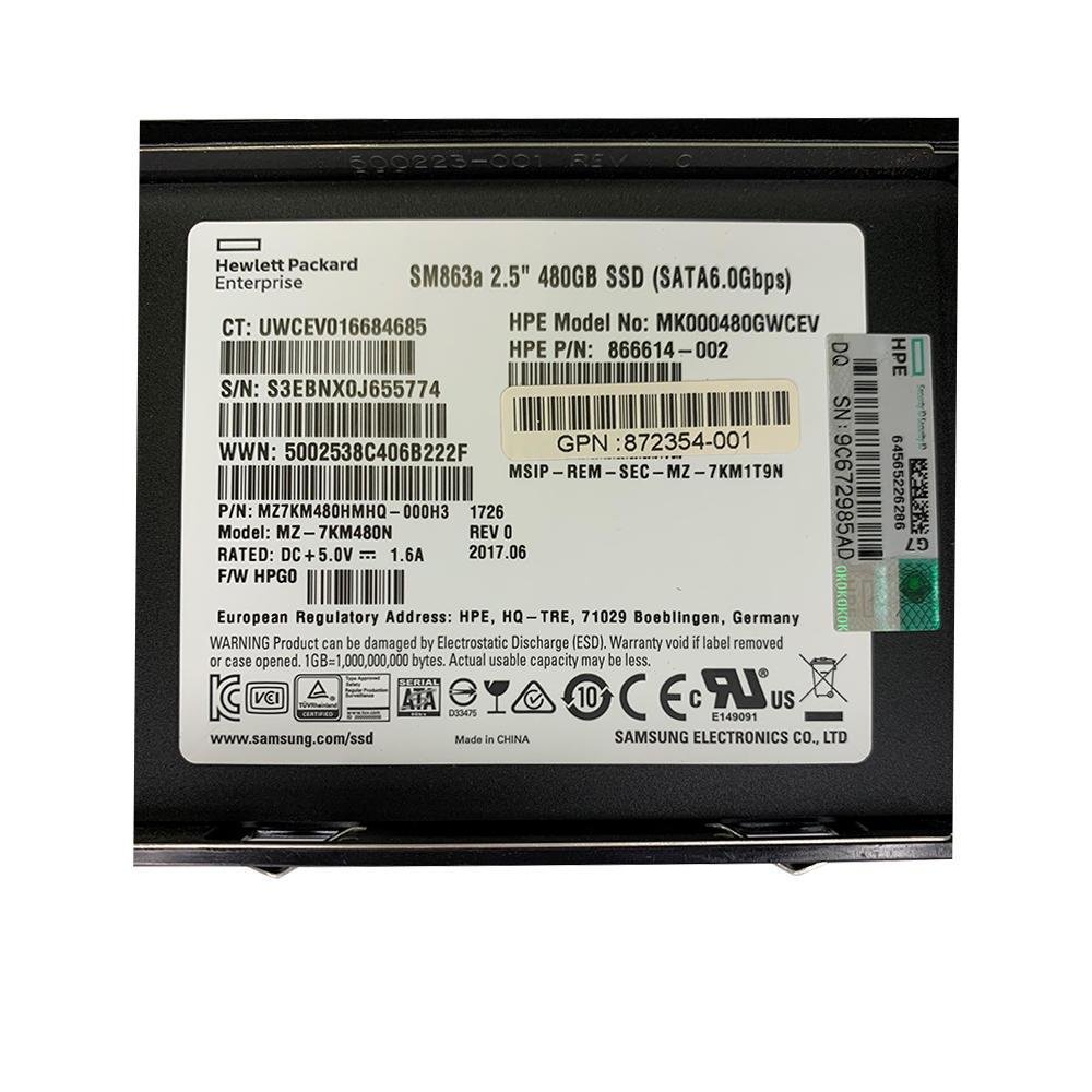 【ほぼ新品】SSD480GB⑤ 0時間 SSD 480GB Hp Enterprise 25Polegadas Sata KaBuM