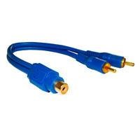 Cabo Y Rca, 2 RCA Macho Para 1 RCA Fêmea