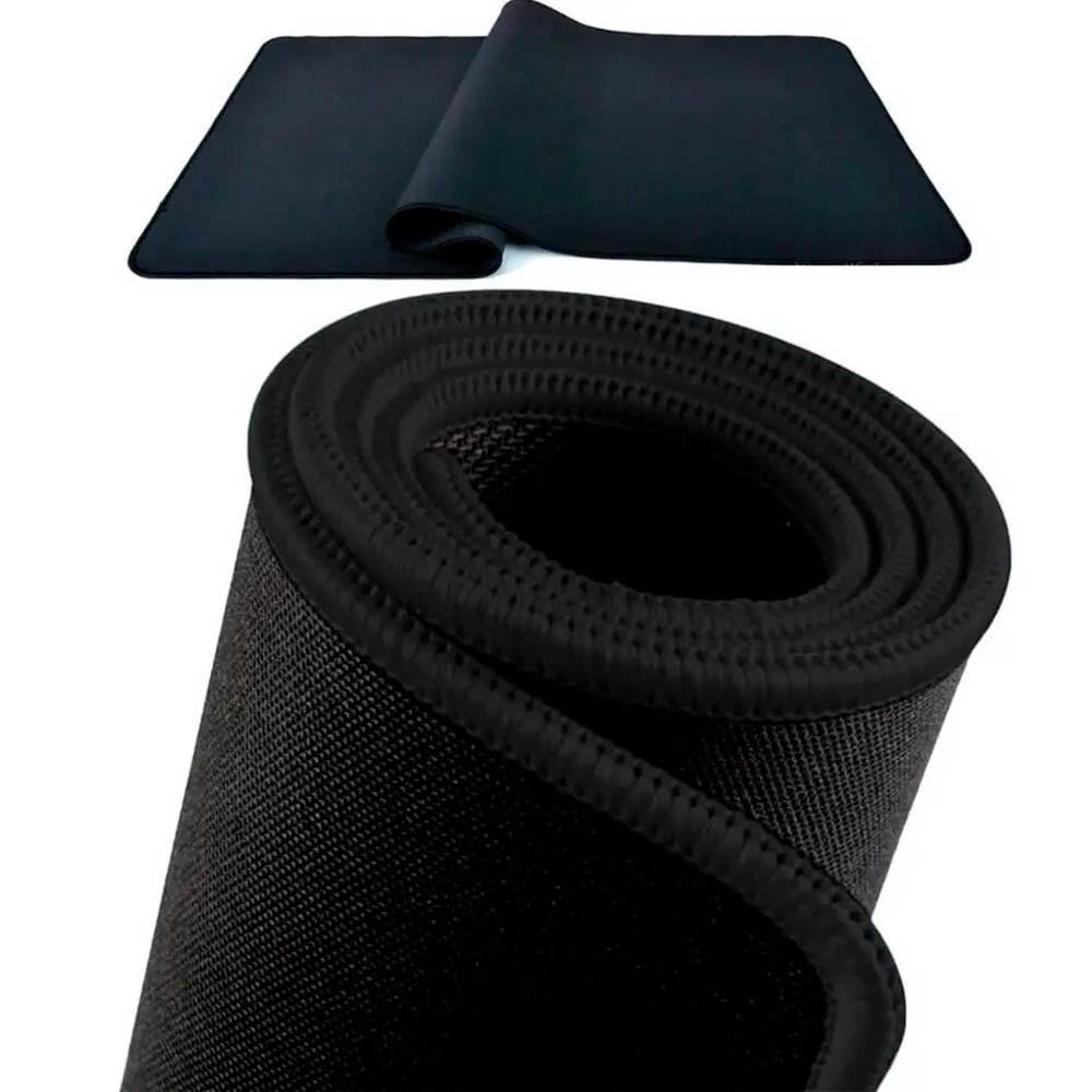 Mouse Pad Gamer Speed,Extra Grande, Desk Pad Profissional Premium,Com Borda Costurada 60x30,Preto