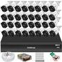 Kit Intelbras 32 Câmeras De Segurança, Full Color, Vhd 1220 + Dvr Inteligente Imhdx 3132, 5MP