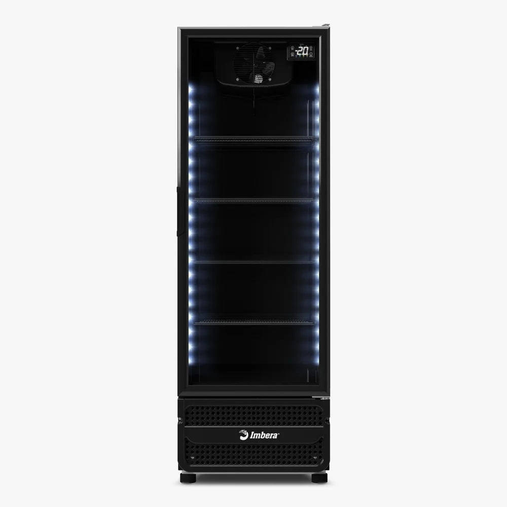 Cervejeira Imbera, 393 Litros, Porta De Vidro Full Black, 220V - Ccv144