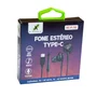 Fone Com Fio X-cell Estéreo, Usb-C - Xc-f-18