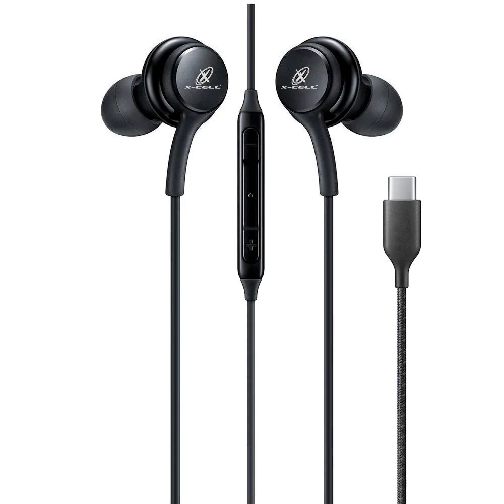 Fone Com Fio X-cell Estéreo, Usb-C - Xc-f-18