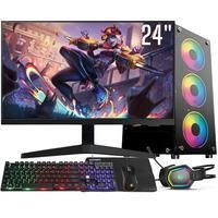 Computador Gamer 3green, Intel Core I7 2600, 16GB RAM, SSD 1TB, Windows 10 + Monitor 24"+ Kit Gamer