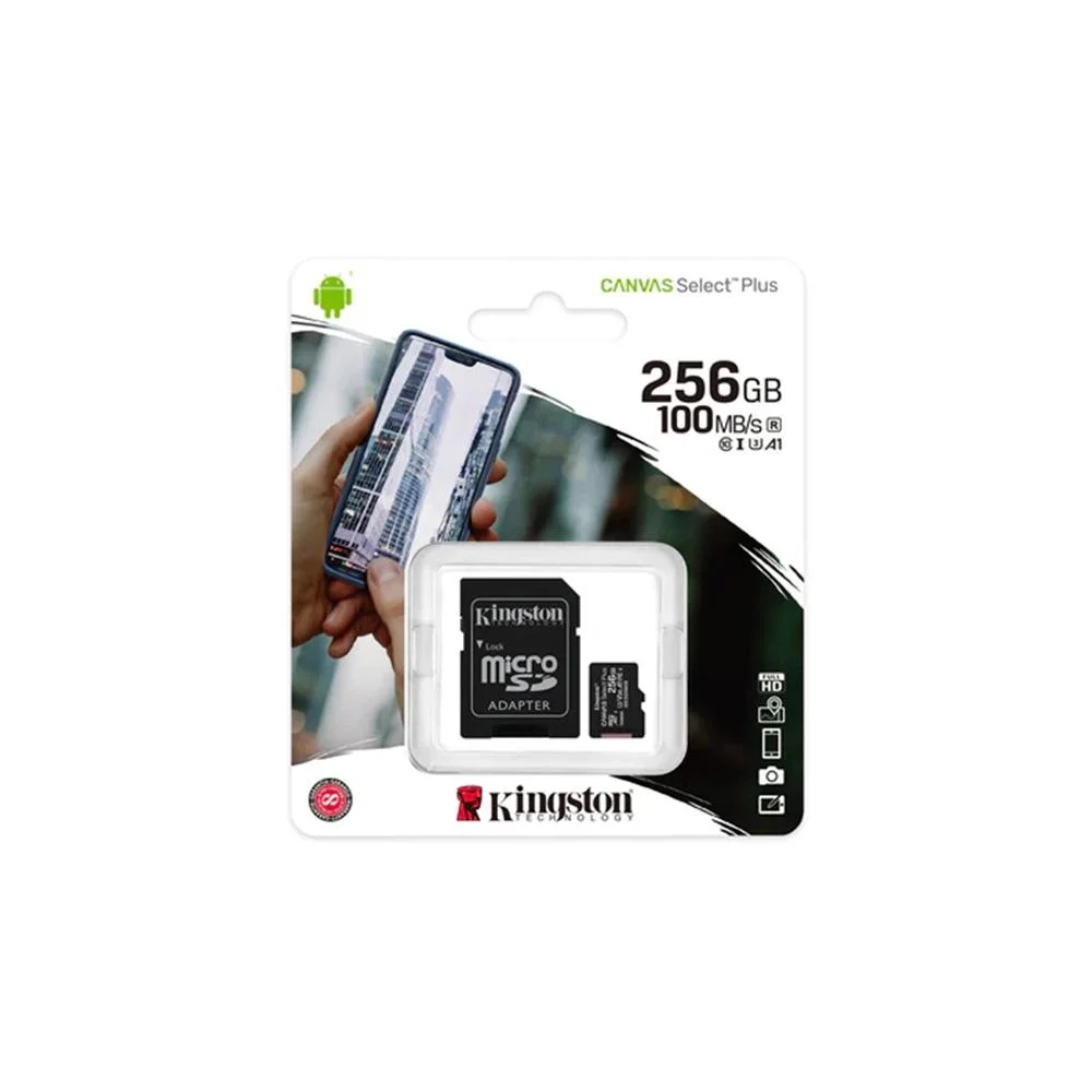 Cartão De Memória Micro SD Kingston Canvas Select Plus, 256GB