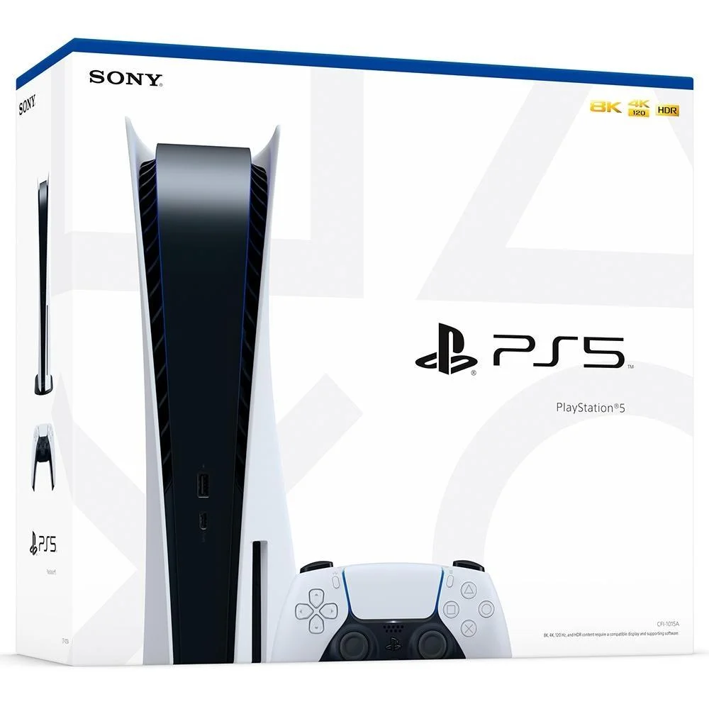 Console Playstation 5 Sony, SSD 825GB, Controle Sem Fio, Dualsense, Com Mídia Física, Branco - 1215a