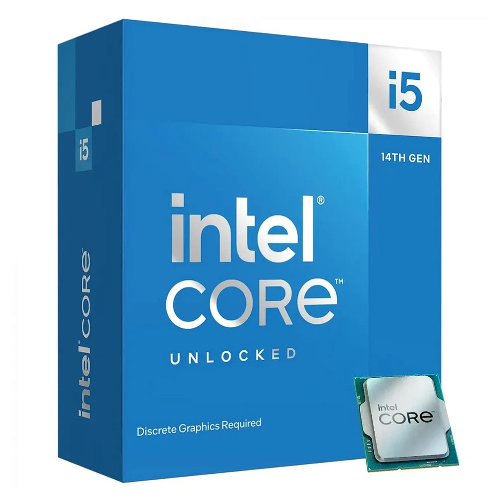 Processador Intel Core I5 14600kf 14 Geração, 3.5 Ghz (5.3 Ghz Turbo), Cache 24MP, LGA1700 - Bx8071514600kf