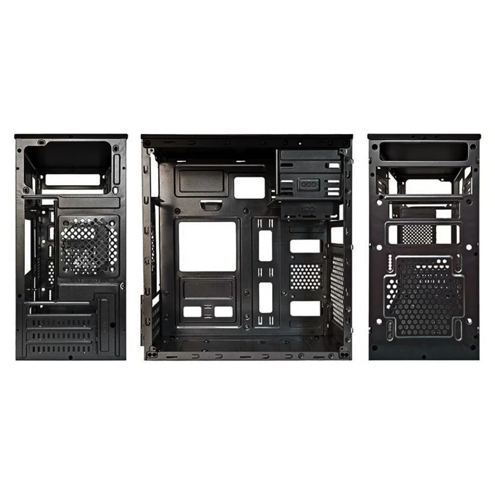 Gabinete Primetek Vogue, Mini Tower, Micro ATX, Sem Fonte, Preto - Vg25m