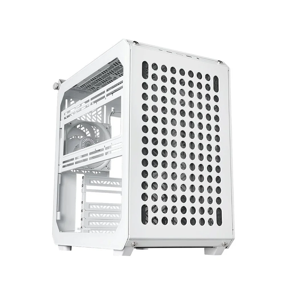 Gabinete Cooler Master Qube 500 Flatpack, Branco, Mid-tower, Vidro Temperado Gabinete Cooler Master Qube 500 Flatpack, Branco, Mid-tower, Vidro Temperado