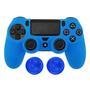 Capa Capinha Case Skin Para Controle De Ps4 Playstation 4 Cor: Azul
