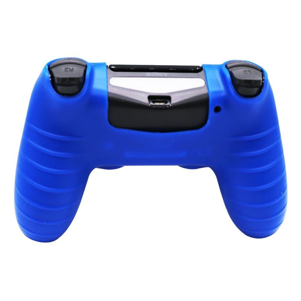 Capa Capinha Case Skin Para Controle De Ps4 Playstation 4 Cor: Azul Capa Capinha Case Skin Para Controle De Ps4 Playstation 4 Cor: Azul