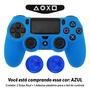 Capa Capinha Case Skin Para Controle De Ps4 Playstation 4 Cor: Azul