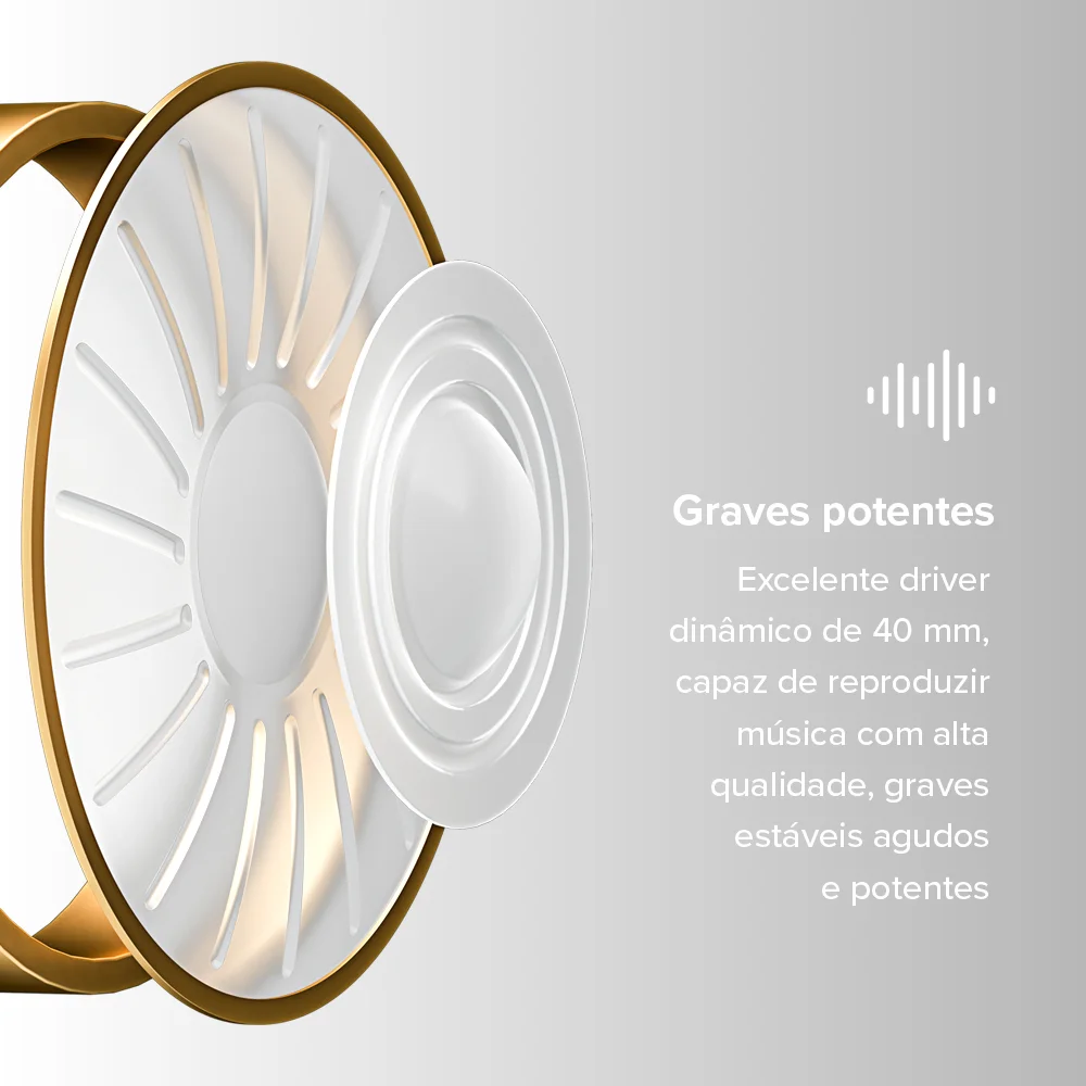 Headphone Bluetooth Bass 500 I2go Até 30h De Bateria