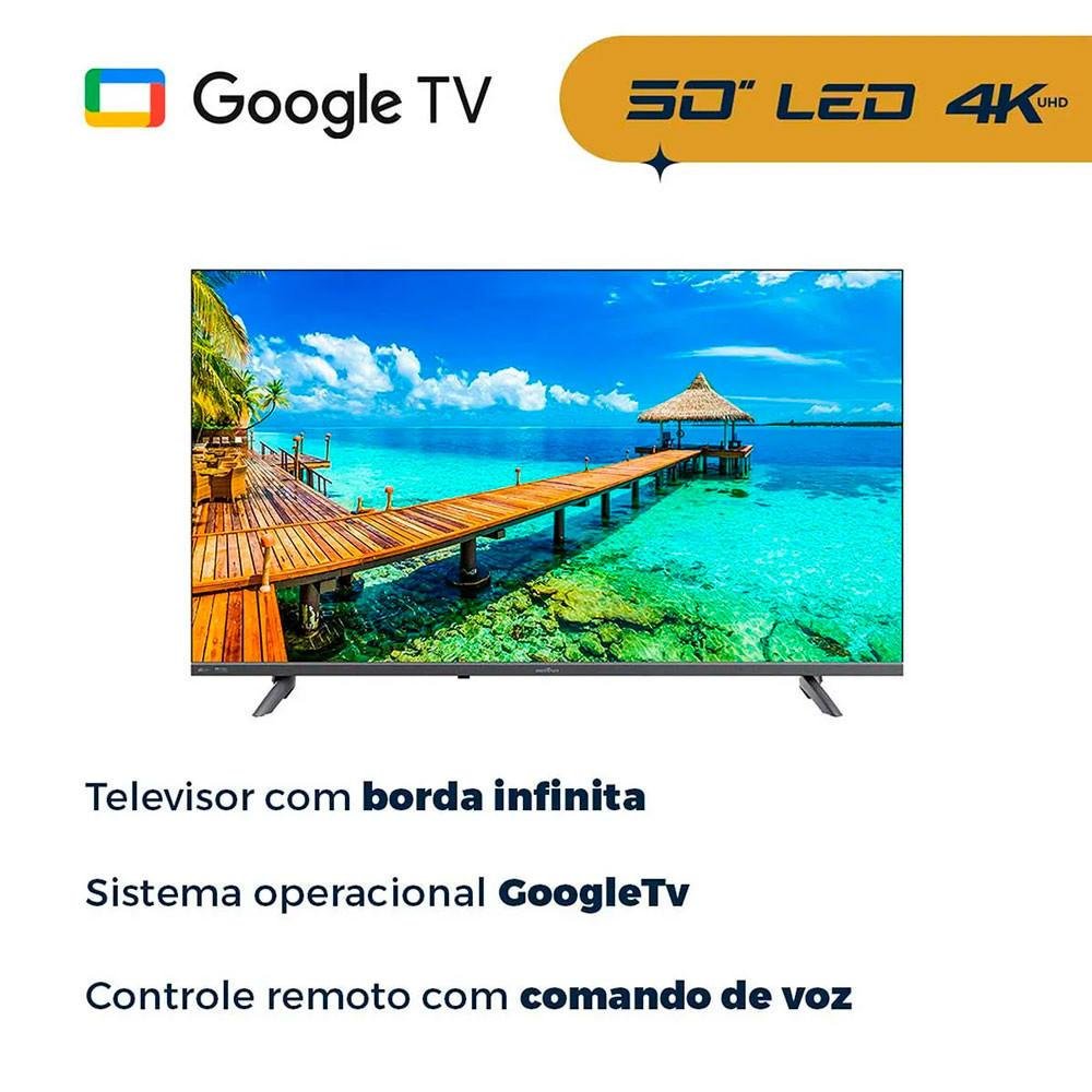 Smart Tv Britânia, 50 Polegadas, Btv50g2s, Google Tv, 4k, Led, Chromecast Built In Dolby Atmos Smart Tv Britânia, 50 Polegadas, Btv50g2s, Google Tv, 4k, Led, Chromecast Built In Dolby Atmos