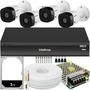 Kit Intelbras Cftv, 4 Cameras VHL 1220 FULL HD + DVR 3008-c, HD 1TB