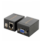 Vga Extender Com Transmissor E Receptor 60 Metro Via Cabo De Rede