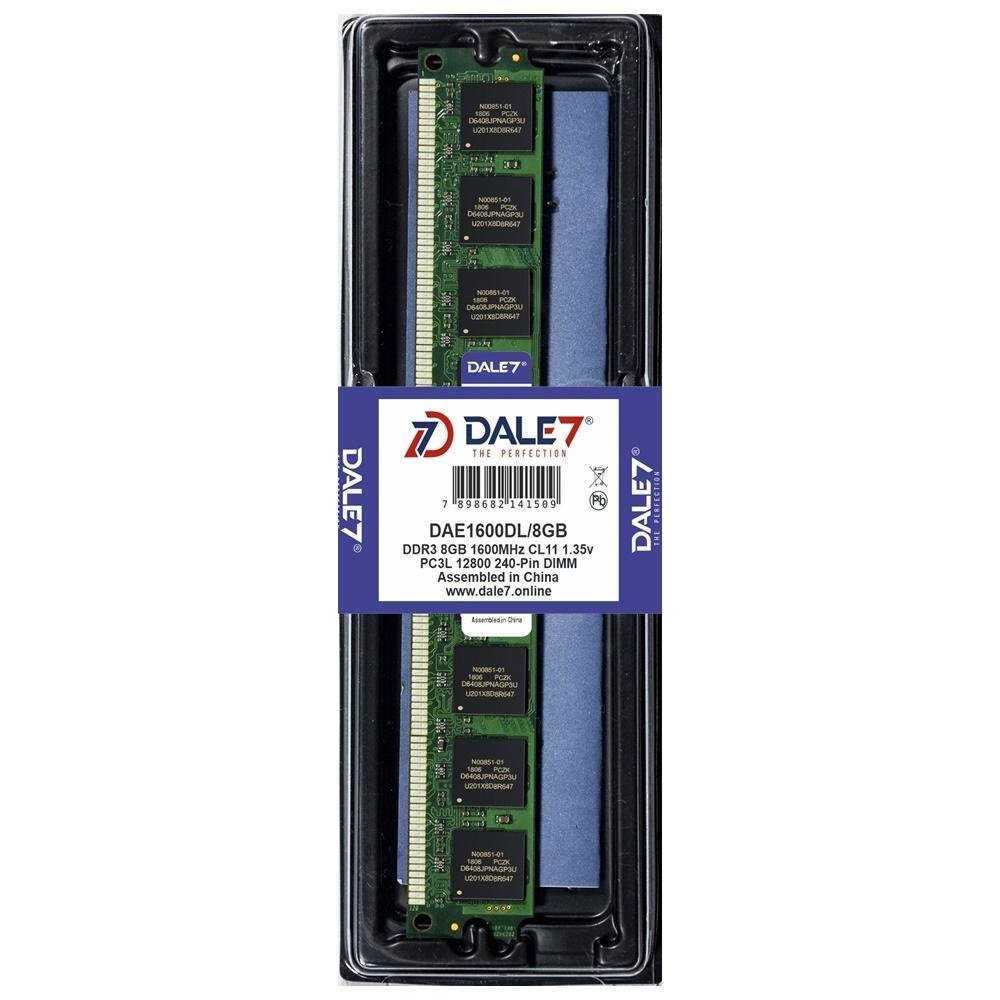 Memória Dale7 8GB 1600 Mhz DDR3L Desktop KaBuM