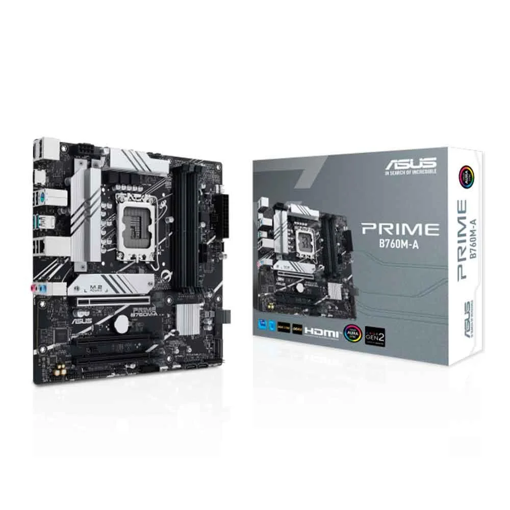マザーボード ASUS PRIME B760M-A DDR5 LGA1700 mATX Placa Me Asus Prime B760ma KaBuM