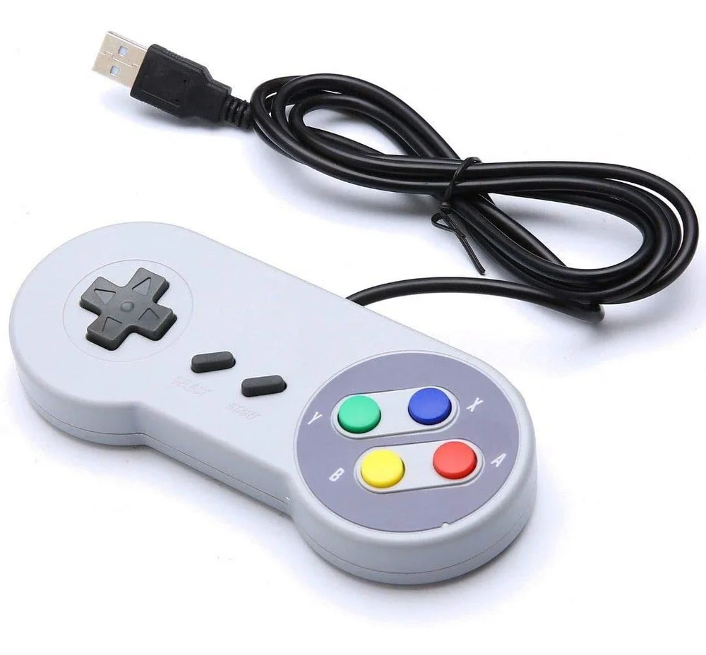 Controle Usb Super S Nes Ponto Do Nerd, Para Computador, Mac, Emulador Controle Usb Super S Nes Ponto Do Nerd, Para Computador, Mac, Emulador