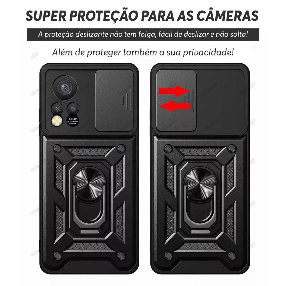 Capa Para Infinix Hot 11s, Protetora Resistente, Anti Impacto, Queda, Armadura Militar, preto