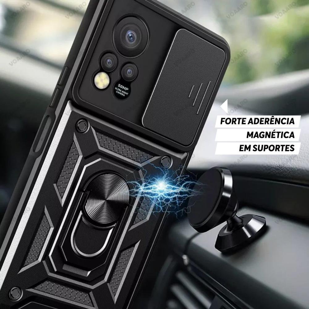 Capa Para Infinix Hot 11s, Protetora Resistente, Anti Impacto, Queda, Armadura Militar, preto