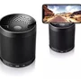 Caixa Som Portátil Mini Speaker Kapbom, Encaixe De Celular, Led, Bluetooth, Wireless, Preto, Bivolt