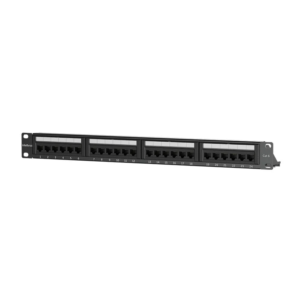 Patch Panel Intelbras Impact Giga, Cat6 - Pp624 Patch Panel Intelbras Impact Giga, Cat6 - Pp624
