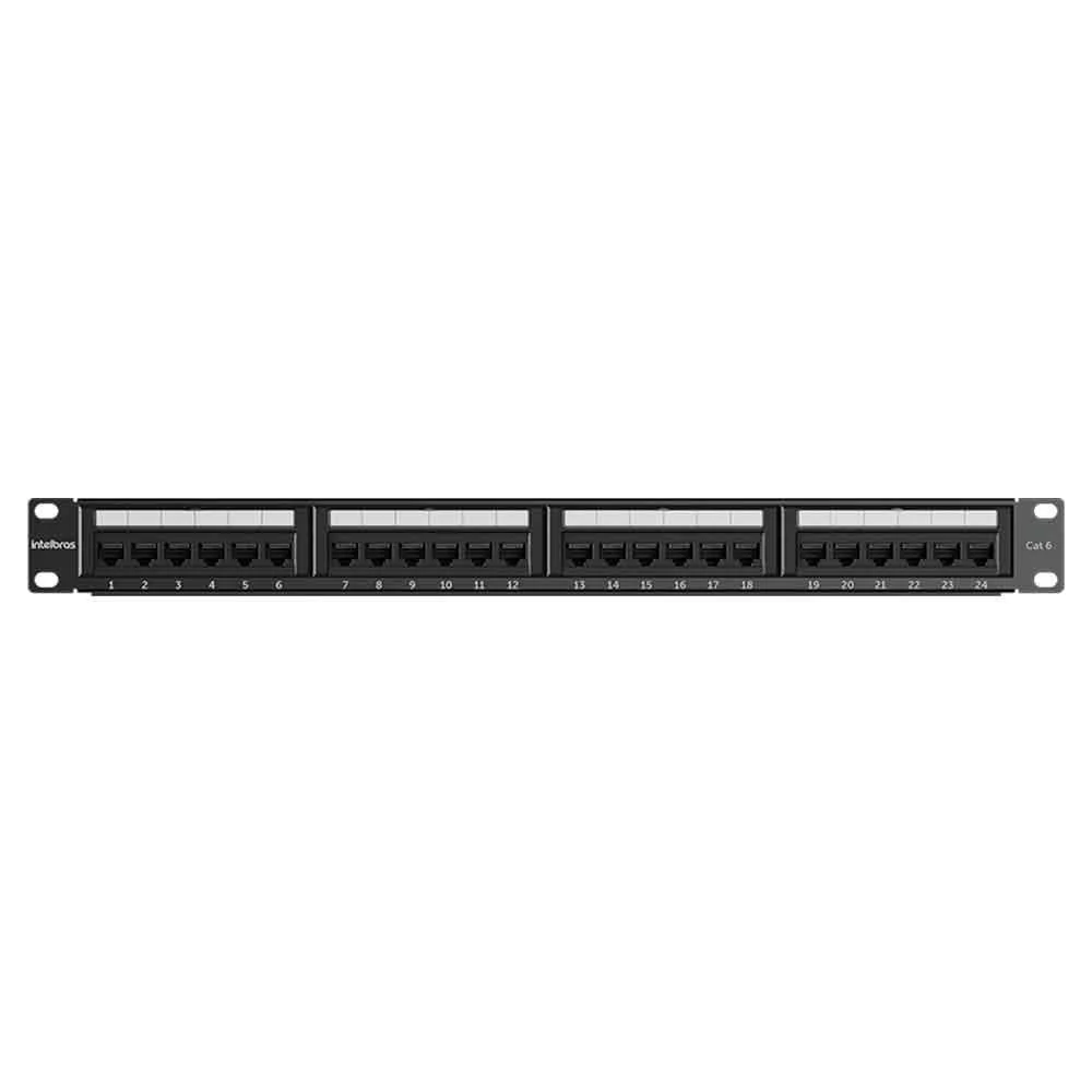 Patch Panel Intelbras Impact Giga, Cat6 - Pp624 Patch Panel Intelbras Impact Giga, Cat6 - Pp624