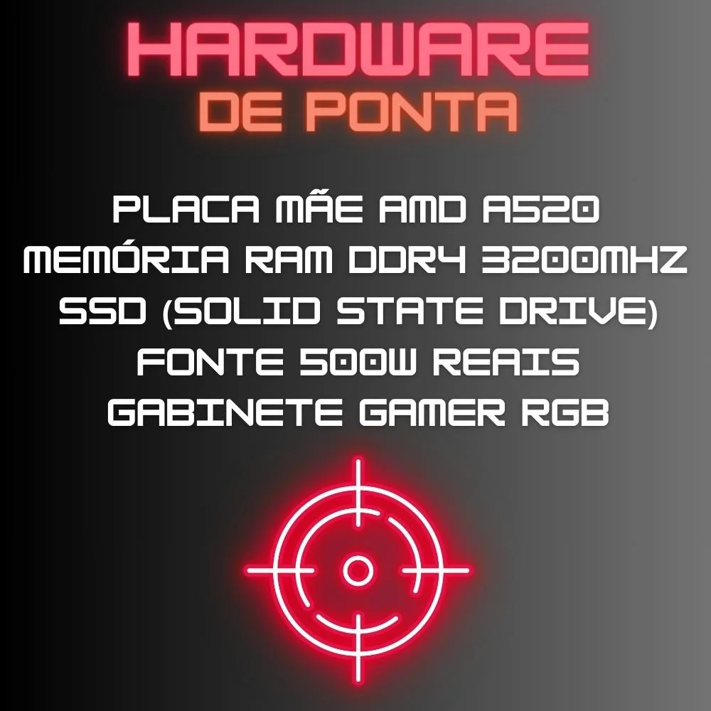 PC Gamer Skill RGB AMD Ryzen 5 5600G, Gráficos Radeon VEGA 7, 8GB DDR4, SSD 256GB, Fonte 500W SGX-0058A em Campinas - foto 4