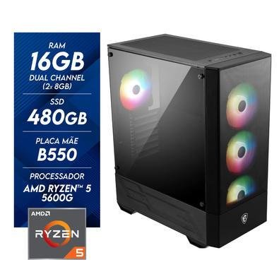 Micrcomputador Gamer AMD Ryzen 5 5600G KaBuM