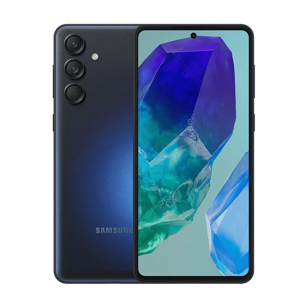 Smartphone Samsung Galaxy M55 5G, 8GB RAM, SSD 256GB, Câmera Tripla 50MP, Tela 6.7", Azul Escuro