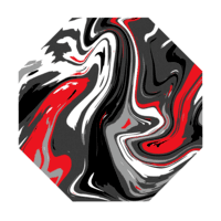 Tapete Gamer Premium Protetor De Piso Quarto Escritório - New Preto E Vermelho