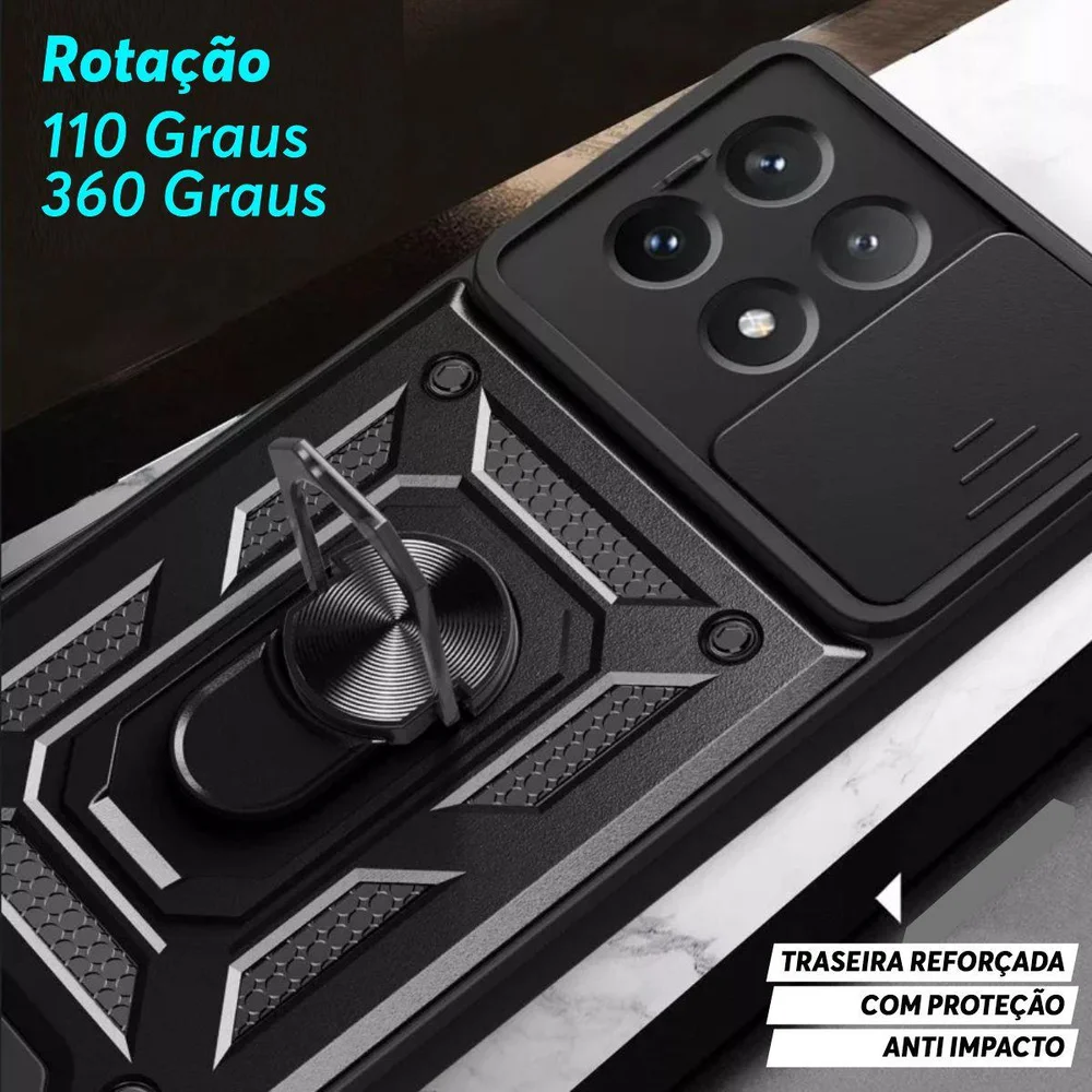Capa Capinha Case Para Poco X6 Pro - Protetora Resistente Anti Impacto Queda Armadura Militar