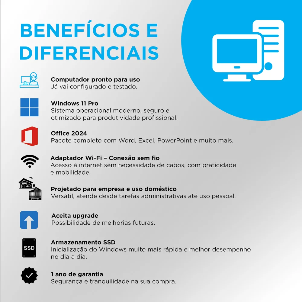 Mini PC Cpu Desktop Intel Core I5 3470, 1616GB RAM, SSD 480GB, Windows 11 em Campinas - foto 4