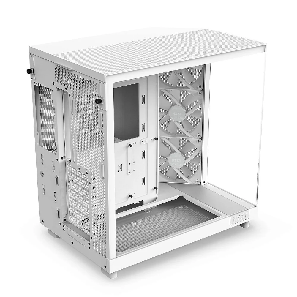 NZXT H6 Flow RGB White C1200 GOLD セット Gabinete KaBuM