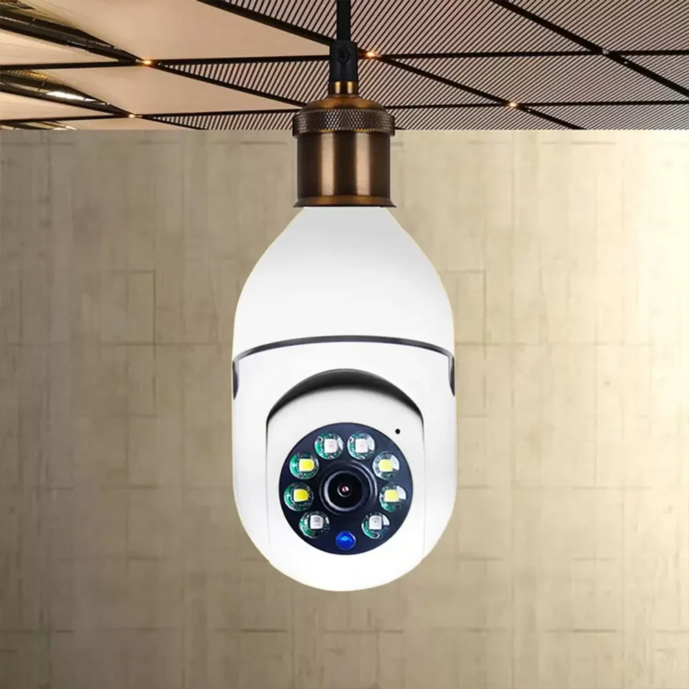 Câmera Lampada Inteligente Wireless Infra Ip Full Hd 2.0 Megapixels Onvif, Holofote, Auto Tracking.