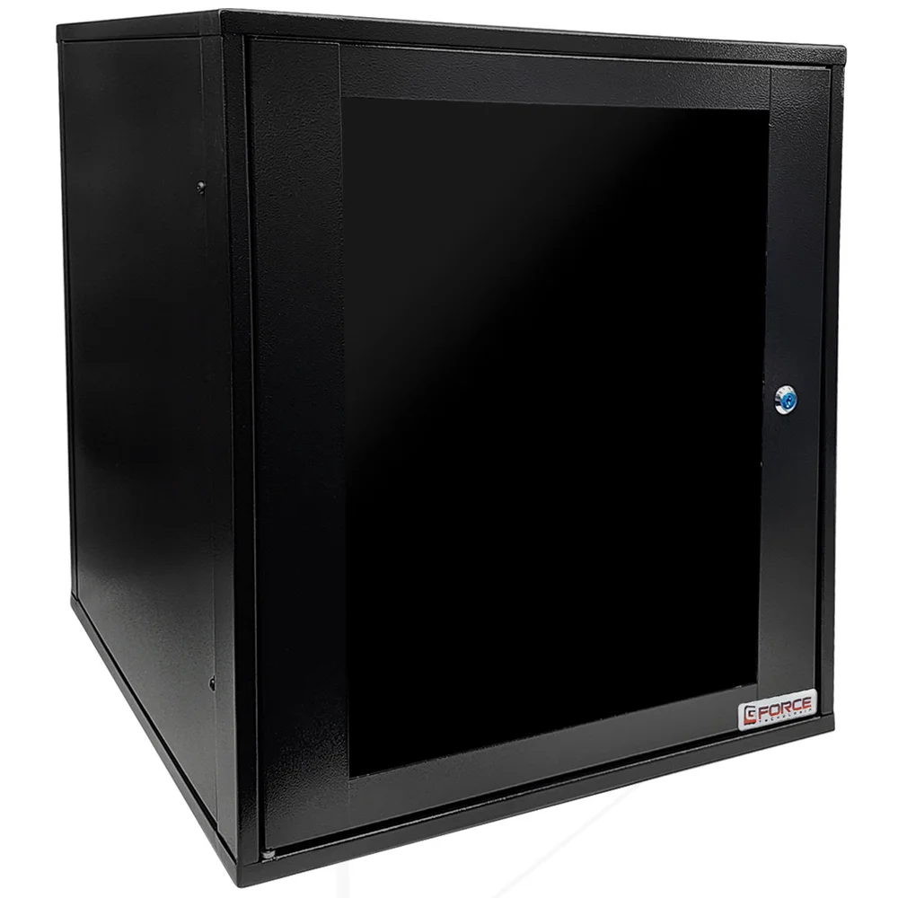 Mini Rack De Parede 19" Gforce 12u x 570mm Preto
