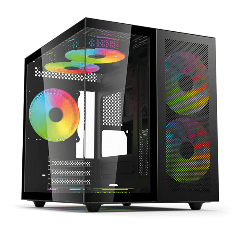 Gabinete Gamer Mizu 3.0 Evolut Eg-819 Cor Preto (sem Fans) Gabinete Gamer Mizu 3.0 Evolut Eg-819 Cor Preto (sem Fans)