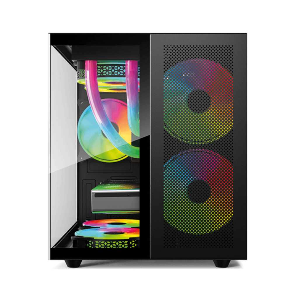Gabinete Gamer Mizu 3.0 Evolut Eg-819 Cor Preto (sem Fans) Gabinete Gamer Mizu 3.0 Evolut Eg-819 Cor Preto (sem Fans)