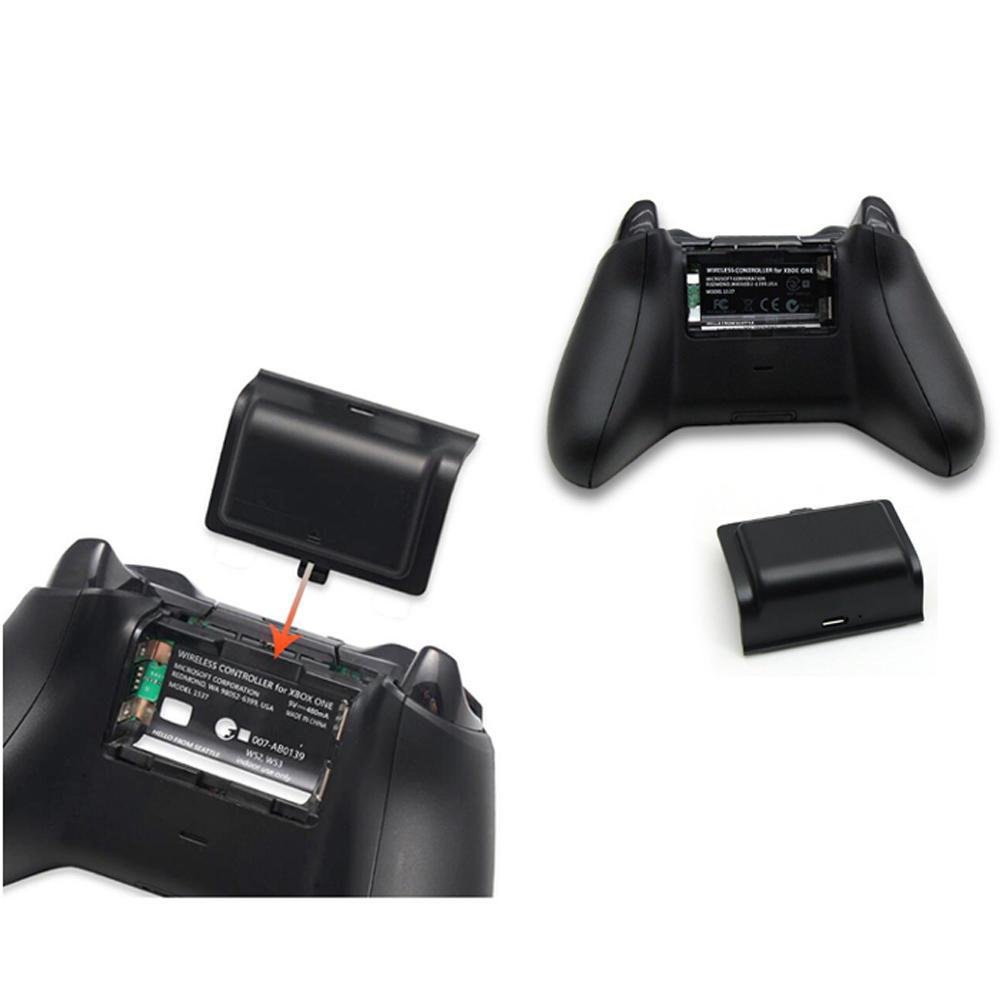 Kit 2 Baterias Recarregáveis Preta + Cabo Usb Carregador Compatível Controle Wireless De XBOX One (s)/x Kit 2 Baterias Recarregáveis Preta + Cabo Usb Carregador Compatível Controle Wireless De XBOX One (s)/x