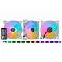 Kit Fan Cooler K-mex 120x120mm ARGB com 3 Fans e Aama Translúcida