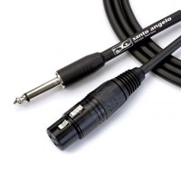 Cabo de Microfone Ninja HG Santo Ângelo, P10 x XLR Fêmea, Preto, 6.10 Metros
