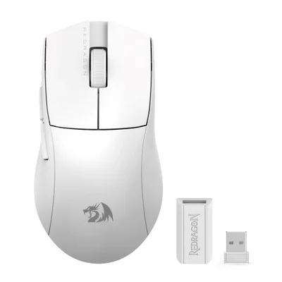 新品　KV1165 　Mサイズ  dot オフホワイト Mouse Gamer Redragon King Pro KaBuM