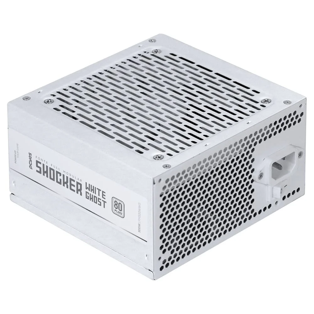 Fonte De Alimentação Gamer PCyes Shocker Full Modular 500w 80 Plus White - White Ghost Fonte De Alimentação Gamer PCyes Shocker Full Modular 500w 80 Plus White - White Ghost