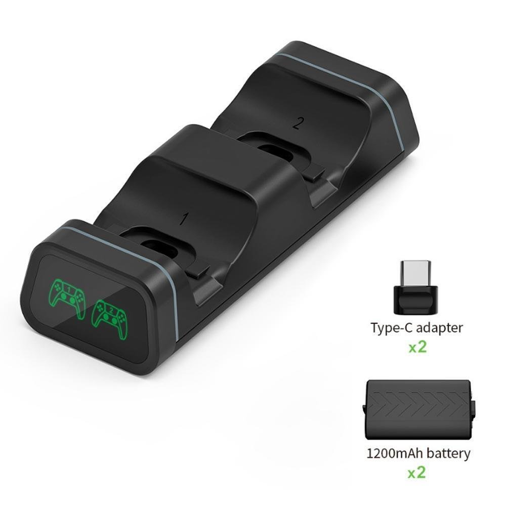 Dock Carregador Controle X- Series S/x Dock + 2 Baterias 1200mah Dobe Dock Carregador Controle X- Series S/x Dock + 2 Baterias 1200mah Dobe