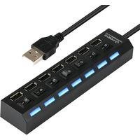 Hub Usb 7 Portas 2.0 Hd Extensor Pen Drive Hd