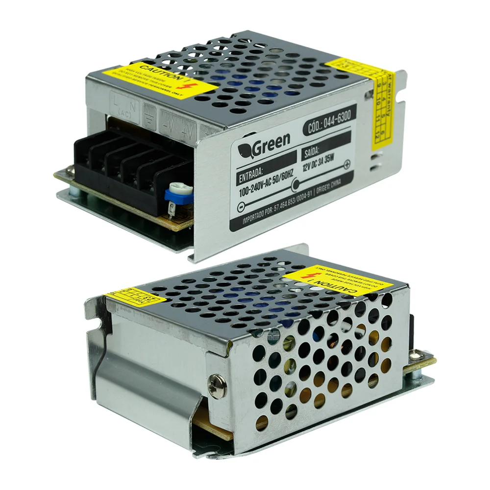 Fonte Chaveada 12v 3a 35w Bivolt - Gabinete Metal Colmeia