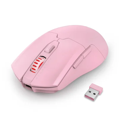 Imagem do produto Mouse Gamer sem fio Redragon Fyzu Pro Rosa - M995P-PRO em Kabum