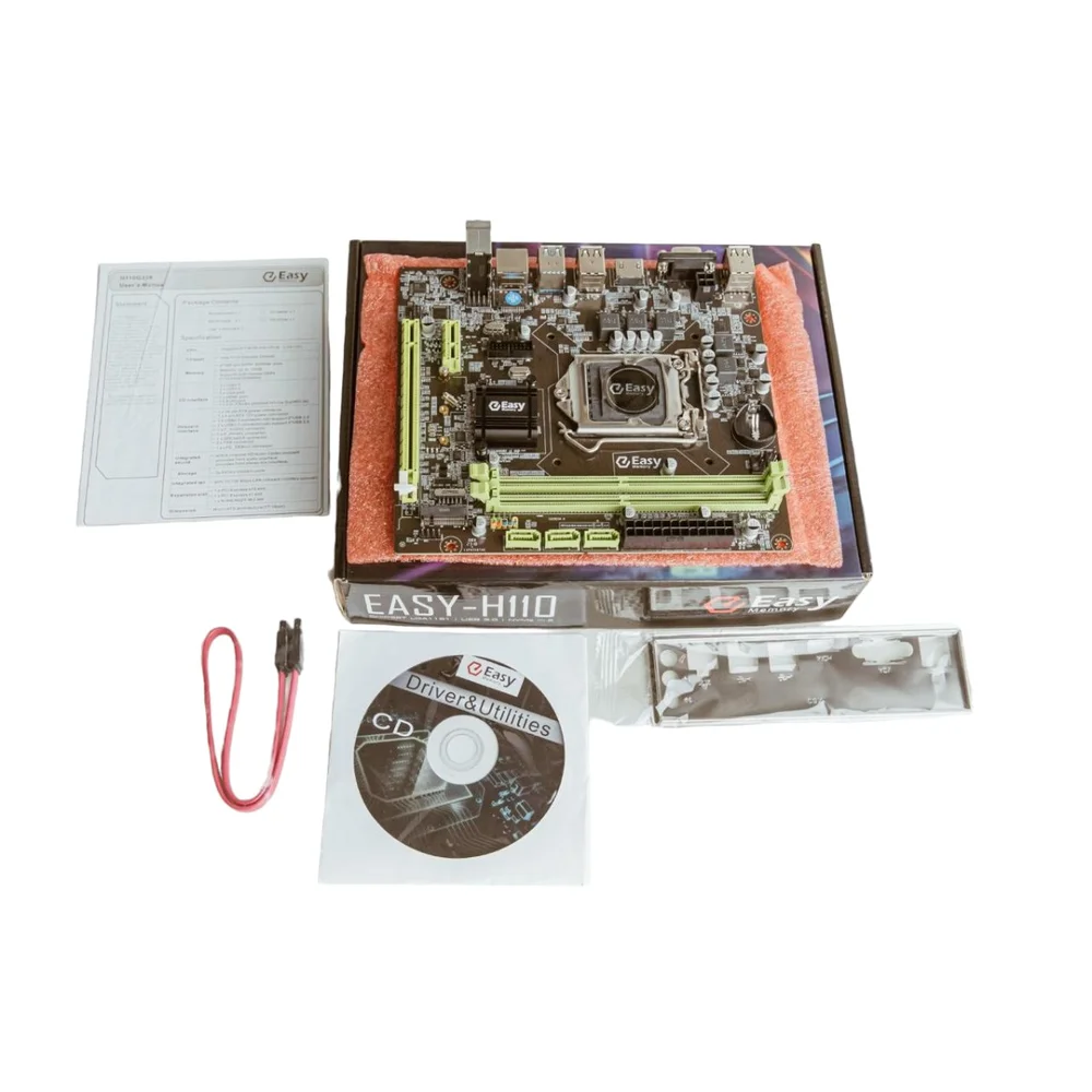Placa Mãe Easy H110 Intel LGA 1151 Para Intel de 6º, 7º, 8º E 9º Geração, DDR4 Placa Mãe Easy H110 Intel LGA 1151 Para Intel de 6º, 7º, 8º E 9º Geração, DDR4