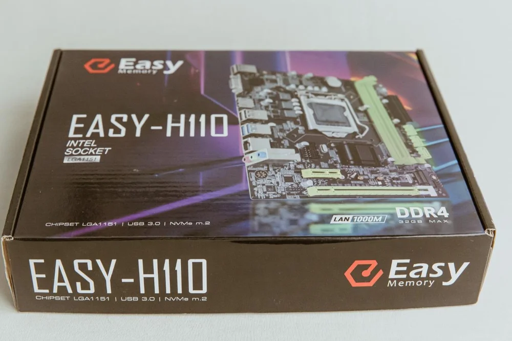 Placa Mãe Easy H110 Intel LGA 1151 Para Intel de 6º, 7º, 8º E 9º Geração, DDR4 Placa Mãe Easy H110 Intel LGA 1151 Para Intel de 6º, 7º, 8º E 9º Geração, DDR4